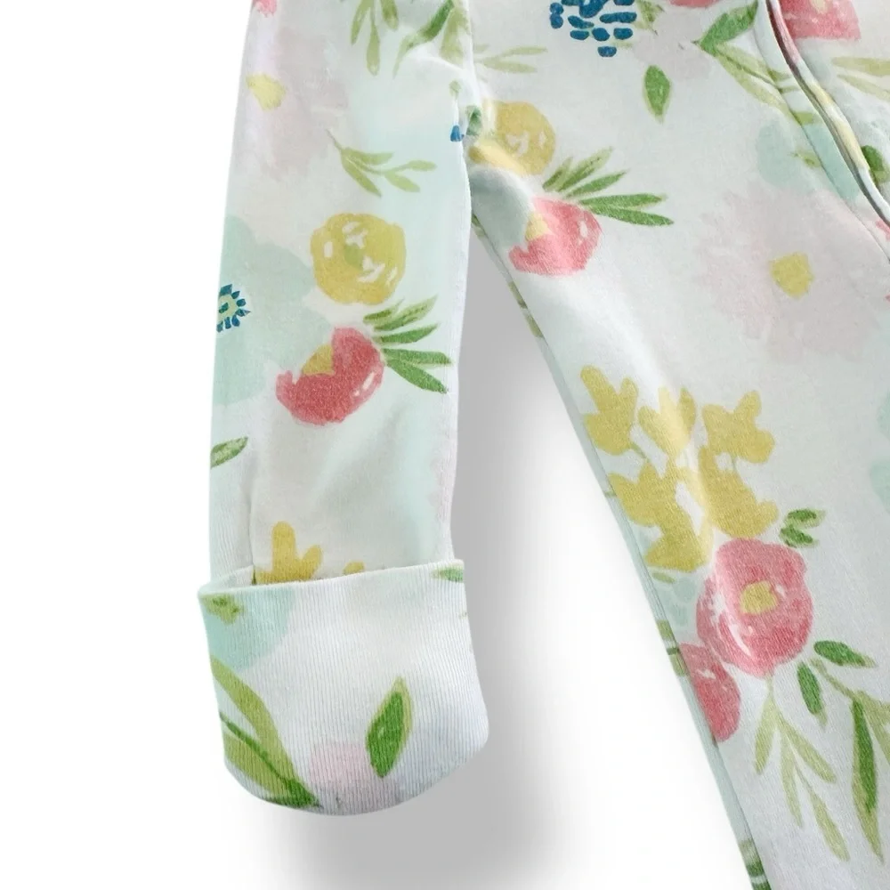 cloud island | Three Patterned Footie Sleepers (6-9 mos) ☁️ - Picture 4 of 6